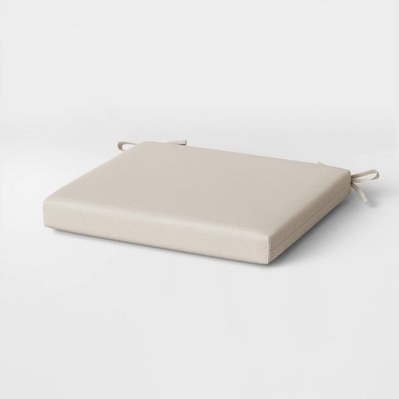 DuraSeason Fabric Outdoor Chair Cushion Linen - Threshold - Picture 1 of 2